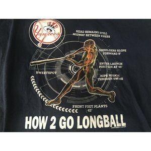 New York Yankees Sports Crate T-Shirt How 2 Go Longball Limited Edition sz XL